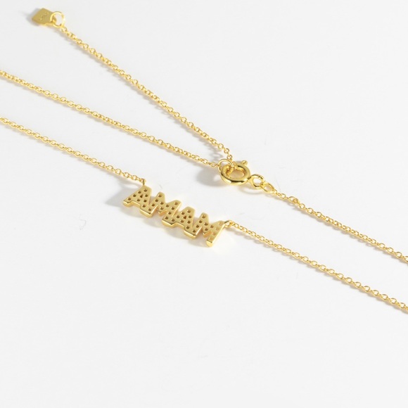 MAMA Zircon 925 Sterling Silver Necklace - Picture 5 of 8